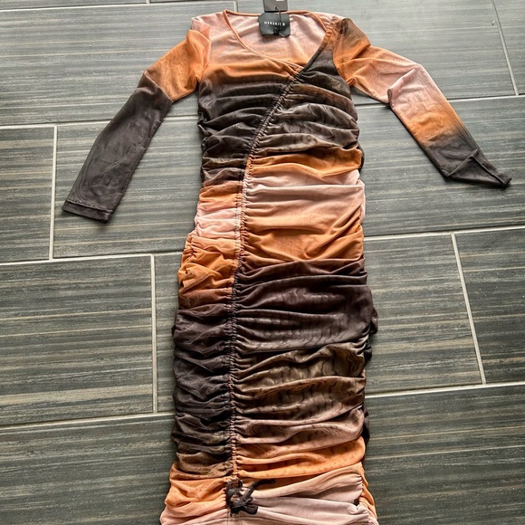 NWT! HERSKIND Jada Dress Ombré bodycon size small/Medium with adjustable length - Picture 5 of 9